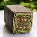 Large RAW Polymer Clay Cane - Sunshine Lace Square - Brown and Yellow - Make Fashion Jewelry and Beads