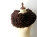Brown Cowl Tube Scarf Chocolate Brown