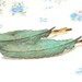 Verdigris Feather Hair Pins - Bobby Pin - Woodland Collection - Whimsical - Bridal