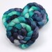 BFL Wool/ Silk Roving (75/25) - Hand Painted Felting or Spinning Fiber