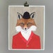 8x10 - Art Print - Fox - Signed by Artist