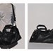 vintage leather CARRY-ON tote shoulder luggage bag overnight duffle duffel LARGE