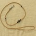 Braided Kangaroo Dog Show Lead - Natural 36"