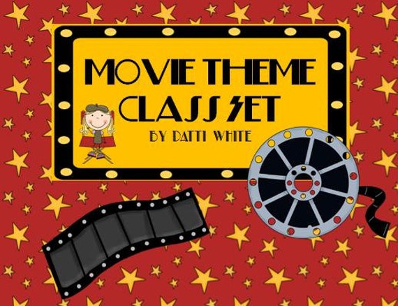 Items similar to Movie Theme Class Set on Etsy