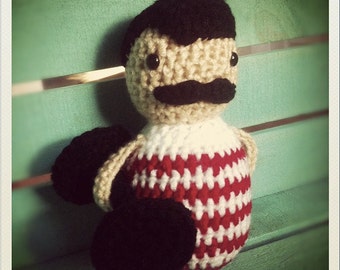 Crocheted Strongman Doll