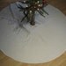 White Opalescent Snowflake Tree Skirt FREE Continental USA Ship
