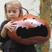 Halloween Gourd Jack O Lantern XX Large Natural Fall Harvest Spooky Trick or Treat Candy Bowl Decoration