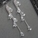 Crystal Bridal Earrings, Teardrop Wedding Earrings, Swarovski Bridal Earrings, Long Crystal Earrings, Crystal Dangle Earrings
