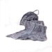 Sale-Cobweb Felt Scarflette Wool Scarf Felt Scarf Gray Scarf Grey Scarf Womens Scarf Winter Scarf Fall Scarf Under 50 OOAK