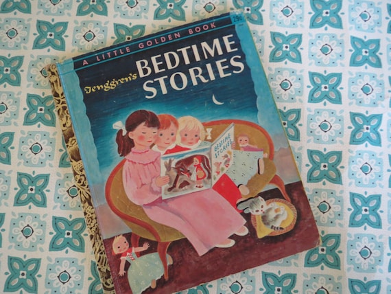 CUTE Vintage 1942 Bedtime Stories Little Golden Book