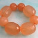 Pink Lemonade Bracelet Faceted Vintage Beads