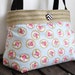 Romantic roses hobo bag with burlap