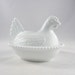 Vintage Chicken Hen on nest dish bowl Indiana Glass