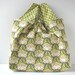 Reversible Reusable Grocery Bag in Amy Butler Lotus Flowers and Wine Bottles - ready to ship