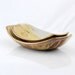 Serving bowls oval shape set of two in golden brown and white