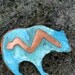 Brooch Bear and Arrow Vintage Copper Southwest Costume Jewelry