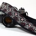 dSLR Camera Strap, Black, White, Red