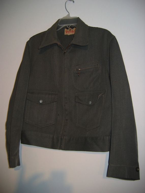 Men's 50's Eisenhower Jacket. Vintage Wool Uniform.