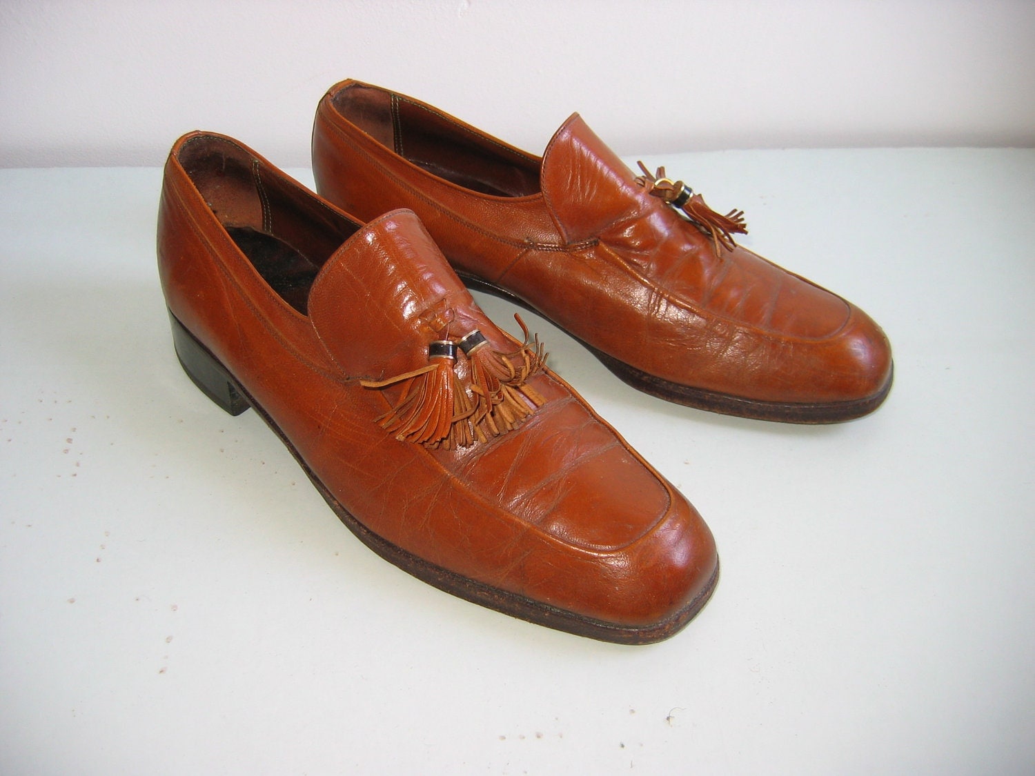 Men's Florsheim Imperial slip on SHOES Vintage.