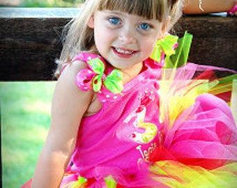 Strawberry Shortcake costume- Strawberry Shortcake tutu-Strawberry Shortcake Birthday- Lime tutu- Red and Pink tutu- Strawberry Costume