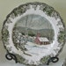 Vintage Johnson Brothers Dinner Plates set of 2 The Friendly Village The School House Pattern English Transferware Dinnerware