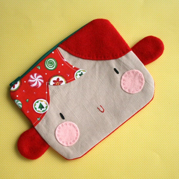 Holiday zipper pouch