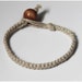 Simple Natural Colored Hemp Bracelet 1.5mm