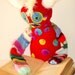 Knitted Art Doll - Monster Doll- Smooch -Embroidery- Needle Felted- Doll - Wool- Creature- Halloween- Scary