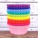 Rainbow Cupcake Liners, Solid Colors in 10 Colors (240 count - 24 each color)