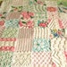 Custom Baby Quilt - Vintage Chenille- Garden of Roses and Wildflowers Baby Quilt or Throw