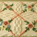 Vintage Chenille Bedspread Fabric CC Roses and Wildflowers