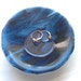 RESERVED Ring Bowl, Glass Dish, Midnight Blue, Swirl Pattern, Home Decor, Fused Glass