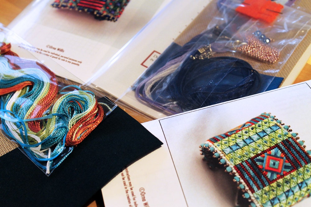 Needlepoint Cuff Bracelet Kit