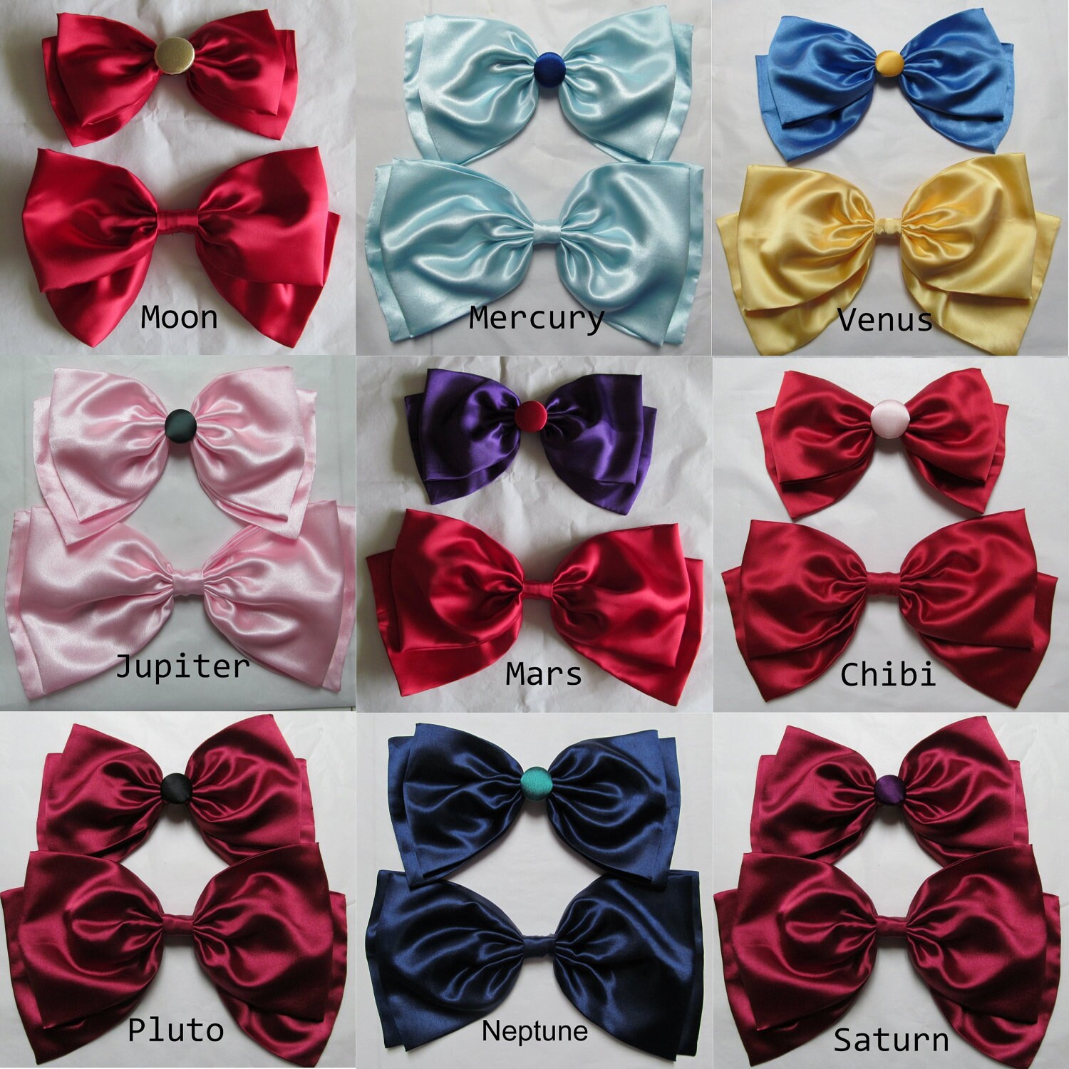 Sailor Moon Sailor Scout Bow Set Costume Cosplay by AGypsyRed