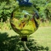 Hand Blown Art Glass Hummingbird Feeder