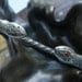 Snake Bracelet Twisted Silver Metal