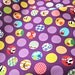 End of the bolt, polka dots panda purple from Cosmo Japanese prints - 29 inches remain