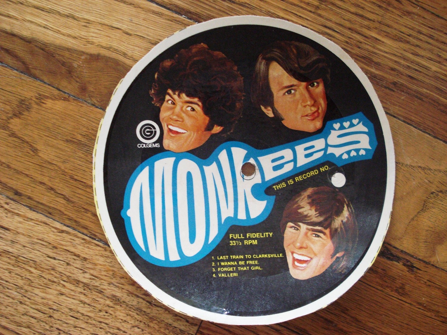 Monkees Cereal Box Record No. 9 FlexiDisc 33 1/3 rpm