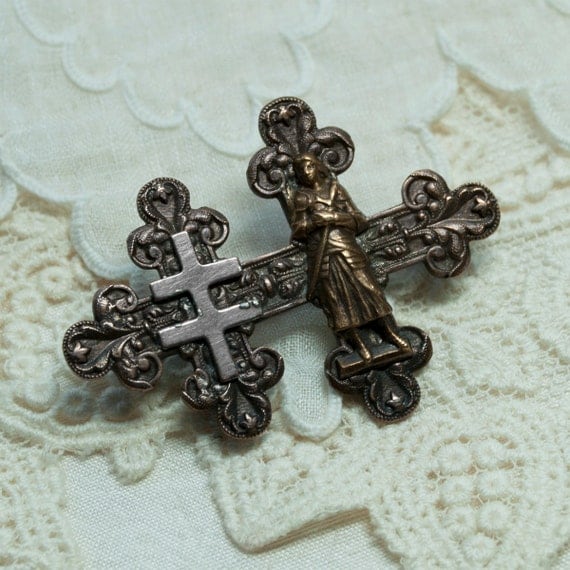 Joan of Arc Cross of Lorraine Two Barred Cross by DanetteDarbonne