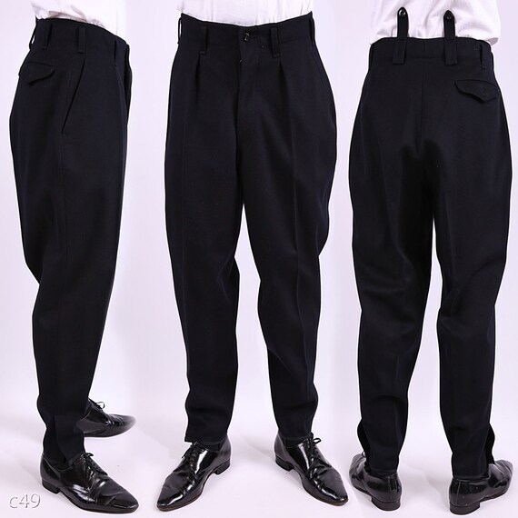 Mens Jodhpurs / 50s Mens Naval Pants / size Medium