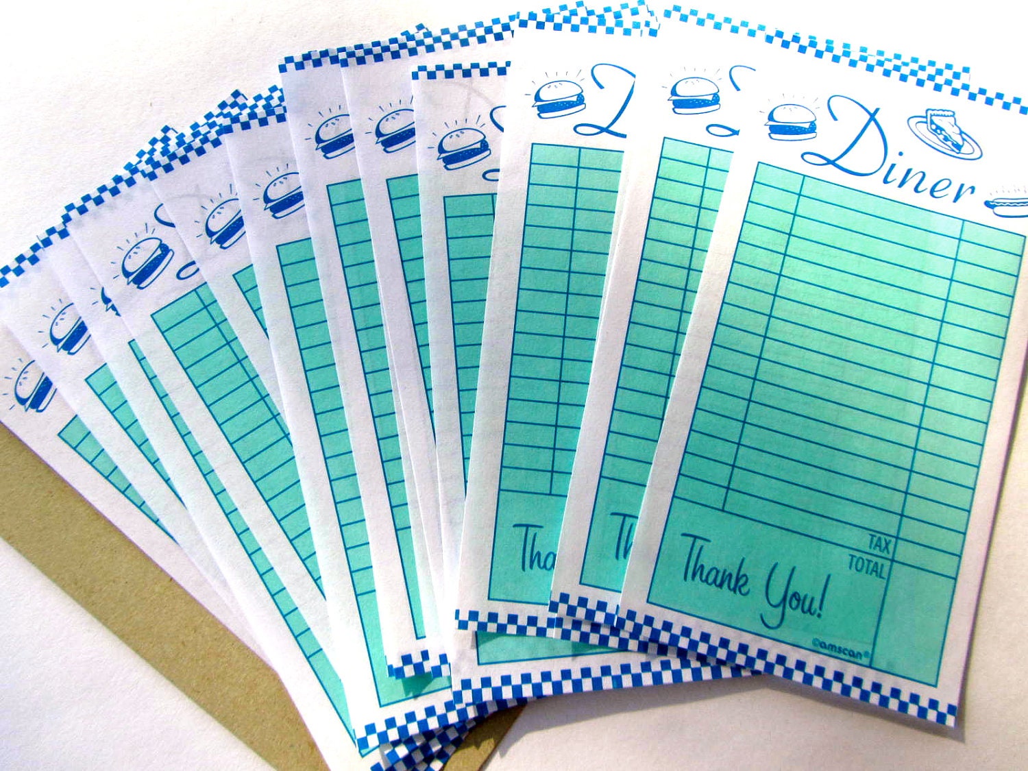 15 retro restaurant order ticket book