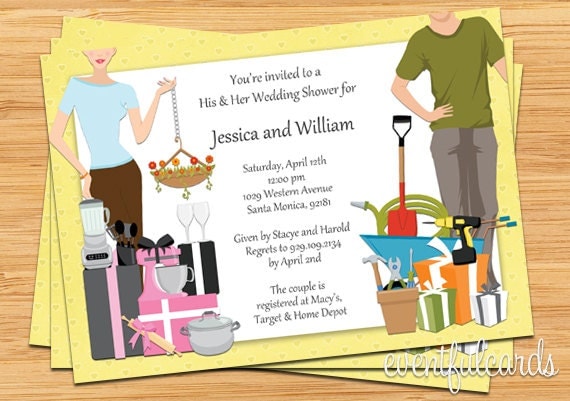 His And Her Shower Invitation Wording 8