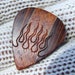 Handmade Laser Engraved Premium Wood Guitar Pick - Hot Rod Flames