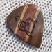 Handmade Custom Laser Engraved Guitar Pick - Treble and Bass Clef Heart - Oak - Walnut and Bubinga