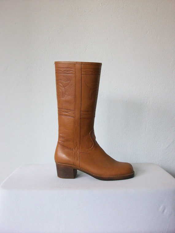 70s Rubber Boots // Vintage Stitched Rain by sparvintheieletree