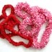 Vintage Paper Leis in Red & Pink