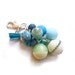 Women Keychain or Bag Decoration Accessory - Aqua Bubbles - Bubble Candy Collection - Limited Edition Keychains