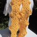 LAST CHANCE SALE Yellow Crochet Scarf with Flower Design, Crocheted Neckwarmer, Winter Wear, Soft Winter Scarf