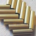 Vintage Hollow Raw Brass Tube Beads (10) Industrial, Patina