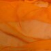 Orange 100% silk georgette fabric for Nuno Felting, hand made flowers, quilting or clothes....